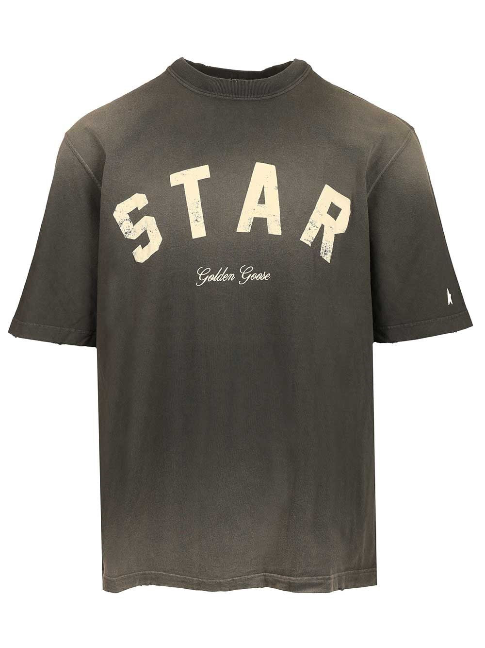 Golden Goose T-Shirt Star - Grey