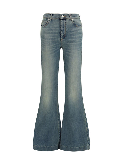 Alexander McQueen Flared denim Jeans - Navy
