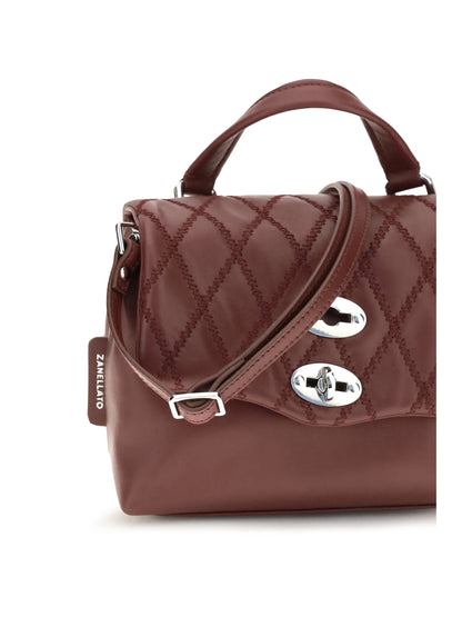 Zanellato Mini Postina Tramè leather Top Handle Bag - Red Palio Di Siena