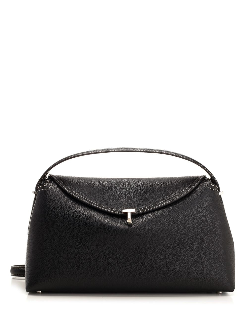 Toteme "T-Lock" Shoulder Bag - Black
