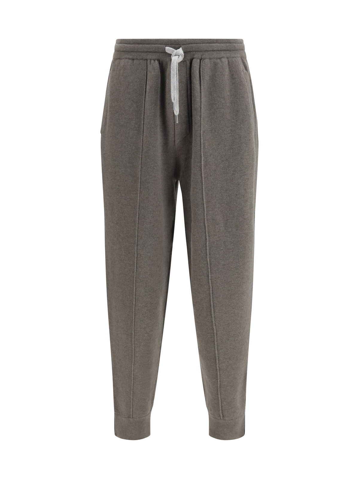 Brunello Cucinelli Double-knit cashmere Pants with Crête and zips at the hem - 9758+072