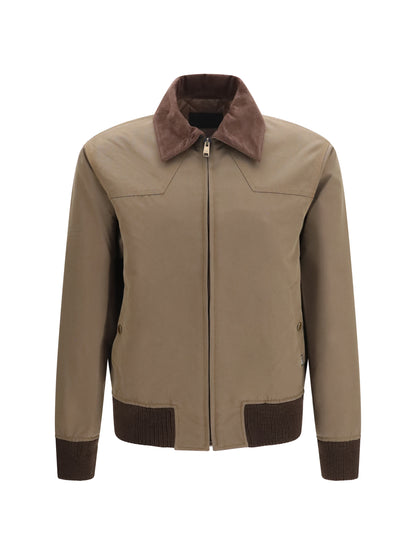Prada Jacket with corduroy collar - Light Brown