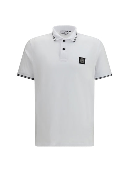 STONE ISLAND Cotton piqué Polo Shirt
