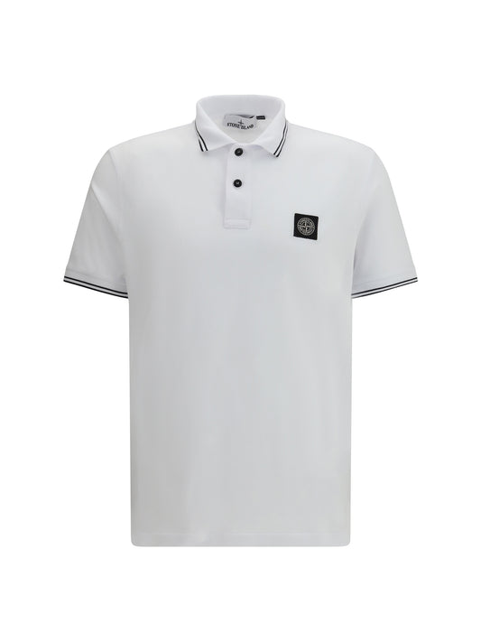 STONE ISLAND Cotton piqué Polo Shirt