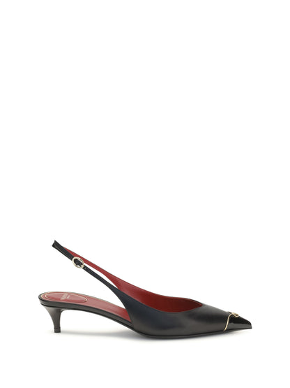VALENTINO GARAVANI VLogo Signature kitten-heel slingback Pumps