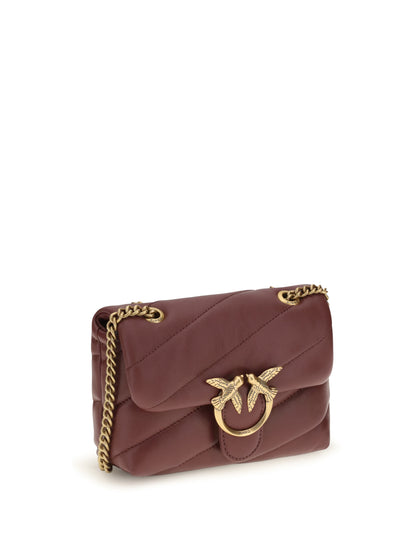 Pinko Love Baby Shoulder Bag - Ribes Intenso-Antique Gold