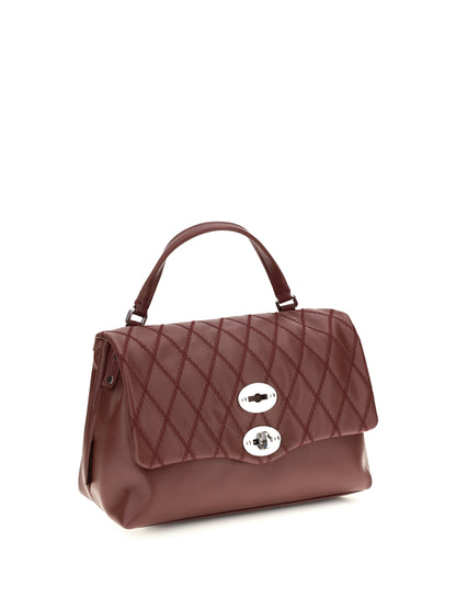 Zanellato Postina Tramè leather Top Handle Bag - Red Palio Di Siena