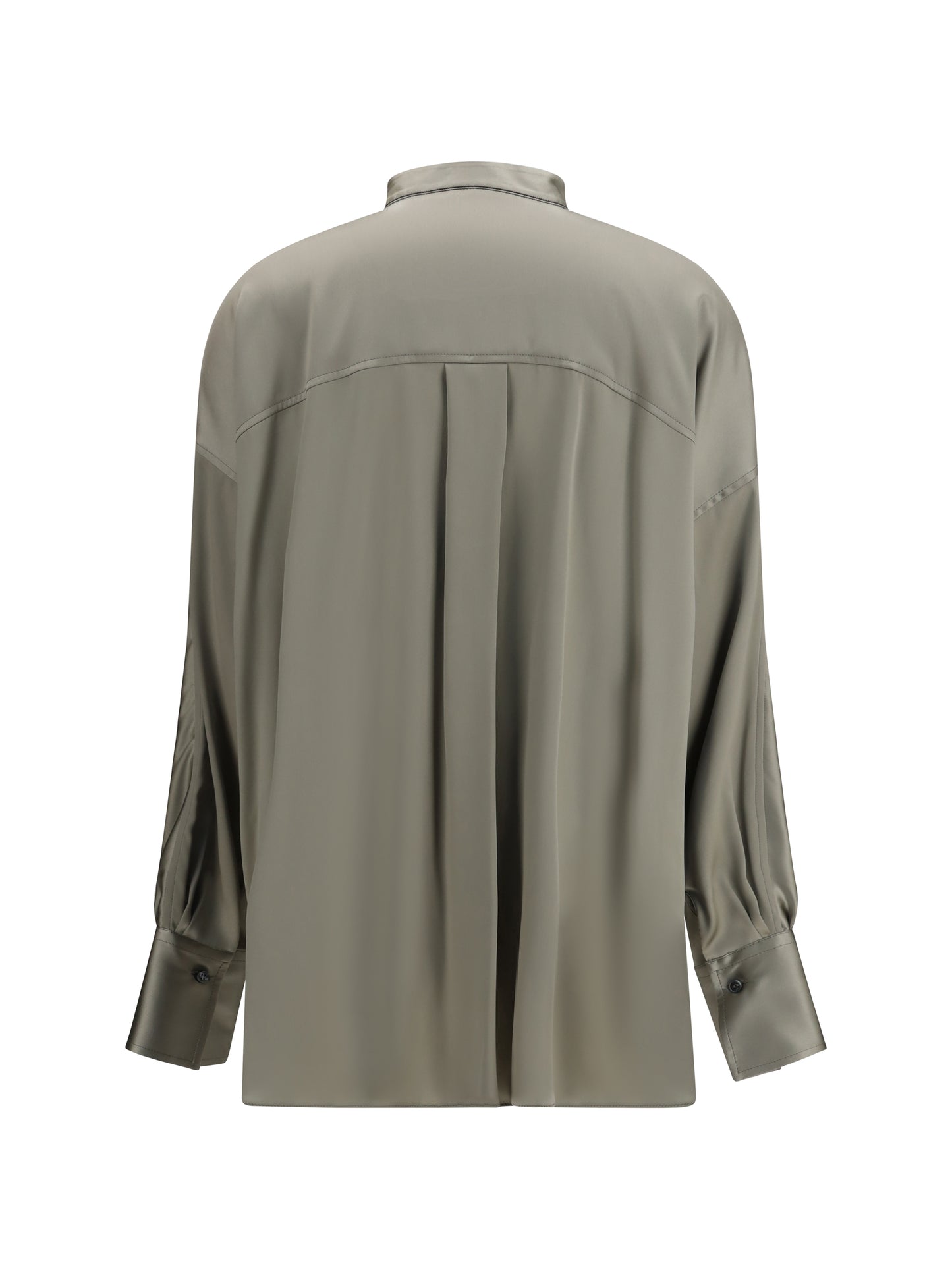 BRUNELLO CUCINELLI Silk Shirt with monili details