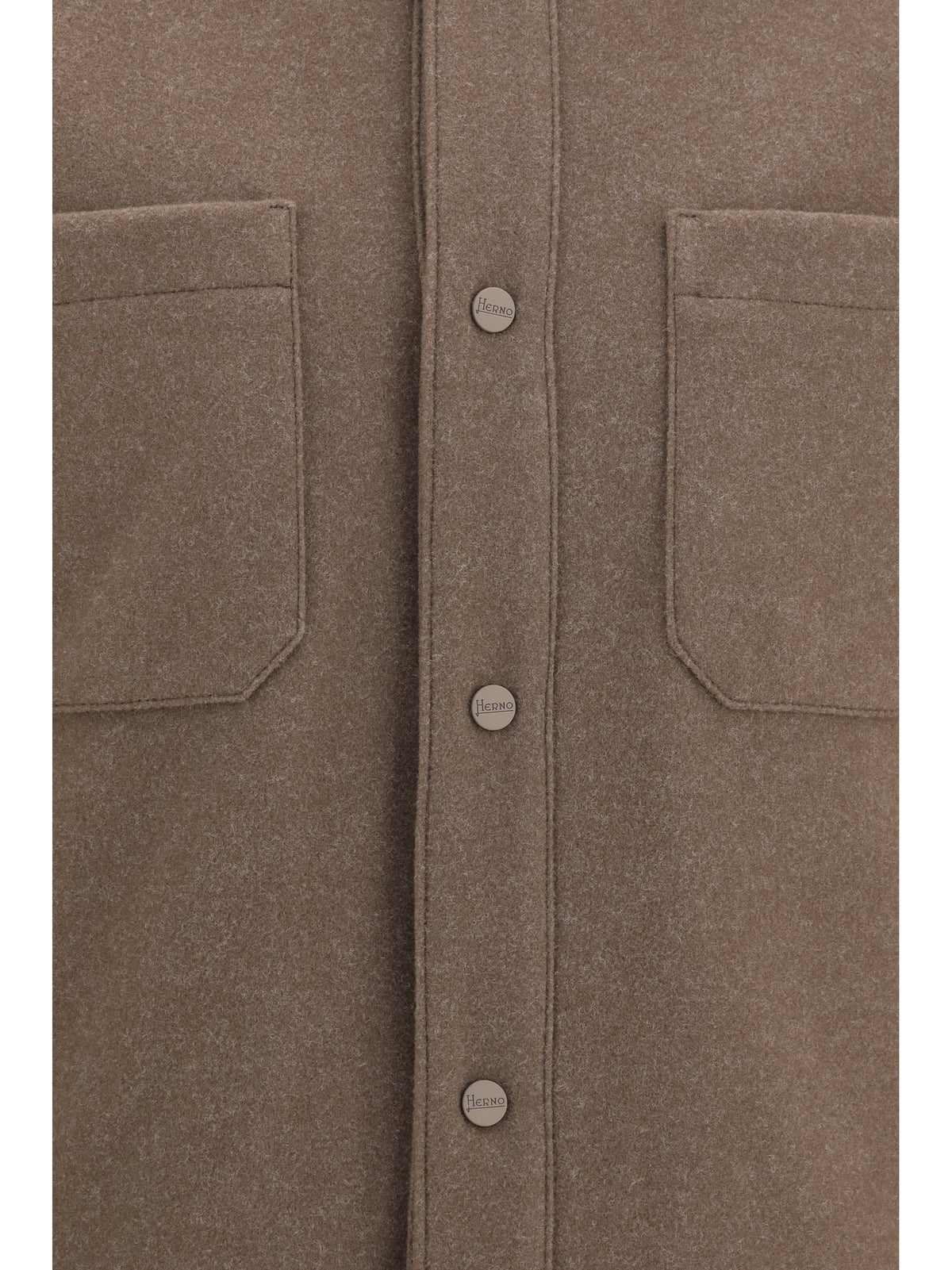 Herno Snap-button Jacket - Tortora Dark