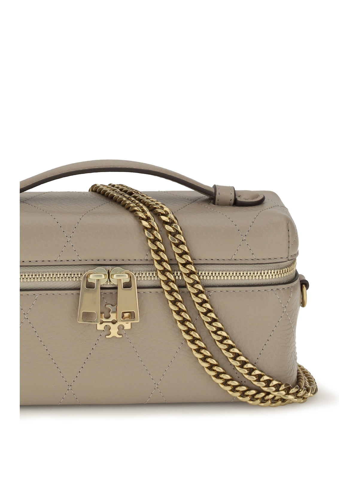 Tory Burch Charlie Beauty Case - Soft Cement