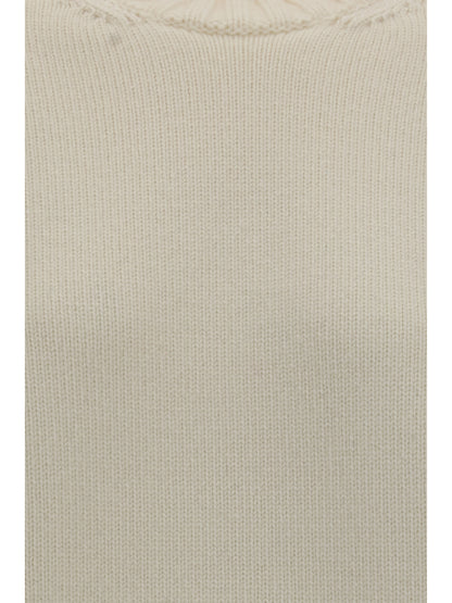 Bottega Veneta Wool and cashmere-blend knit T-shirt - Rice