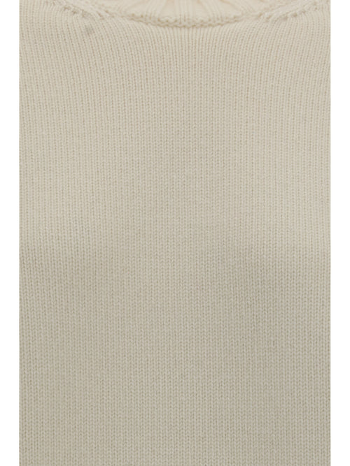 Bottega Veneta Wool and cashmere-blend knit T-shirt - Rice