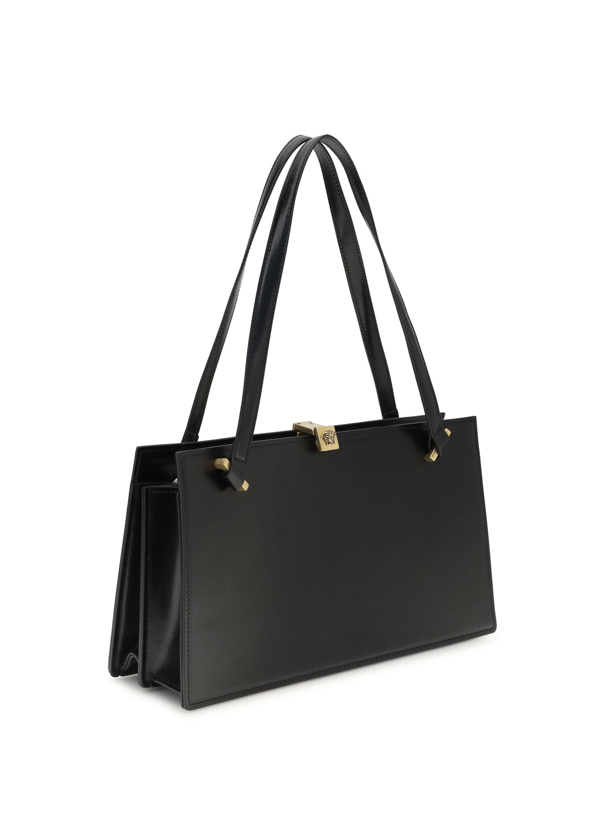 Versace Severine Shoulder Bag in leather - Black/Gold '82