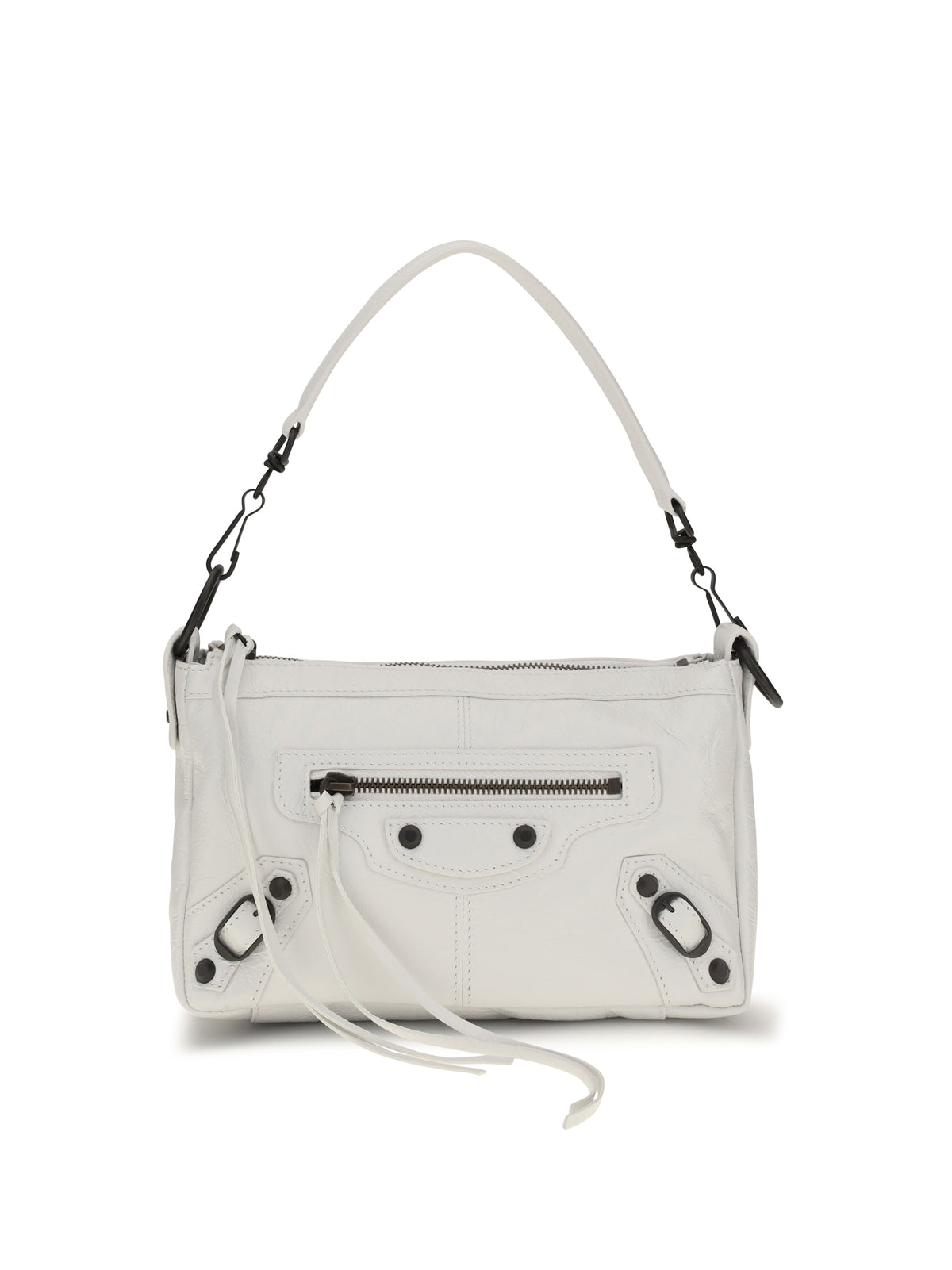 Balenciaga Le City Moto mini Handbag - Optic White