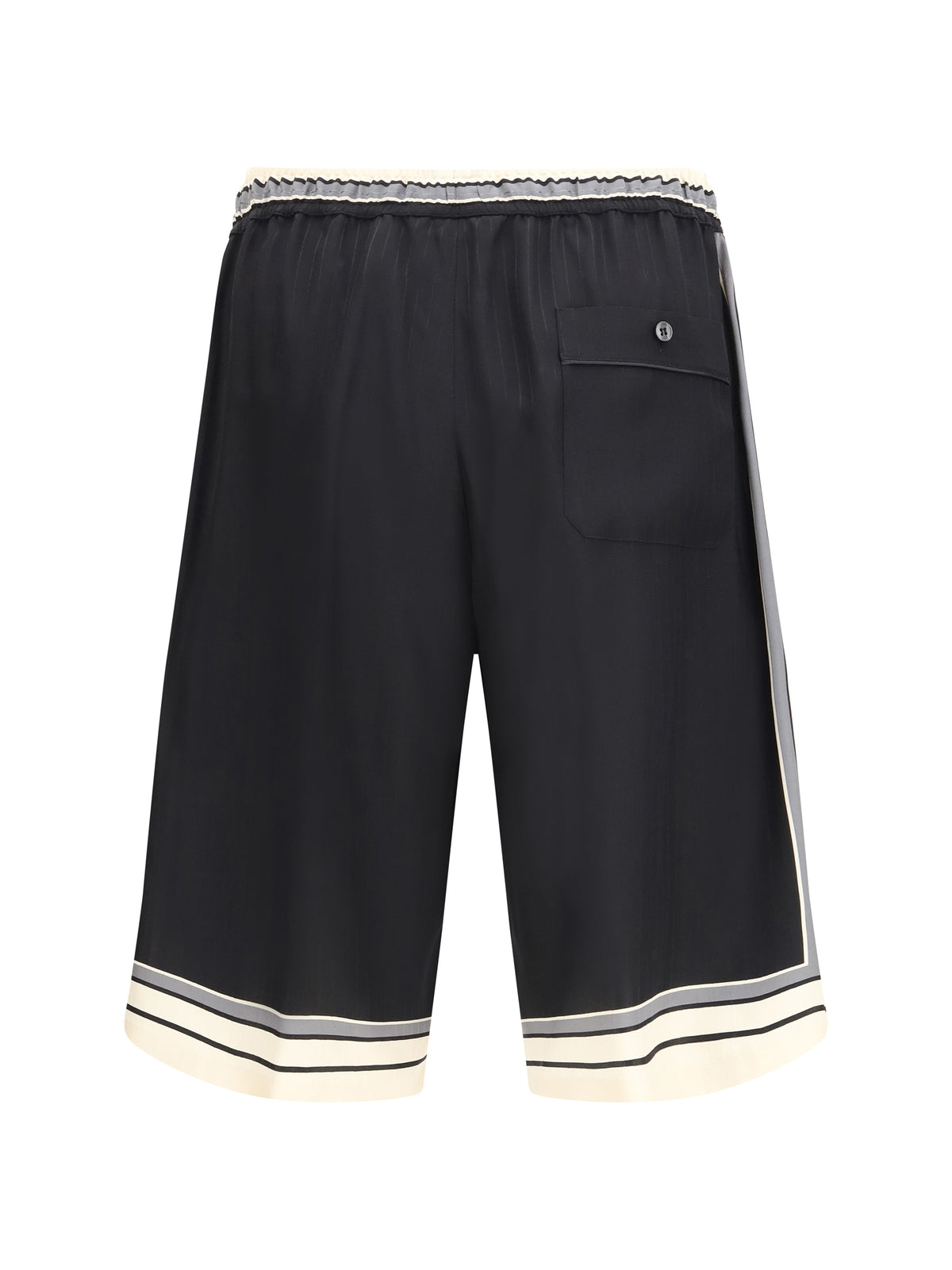Dolce & Gabbana Drawstring Shorts - Striped F.Nero