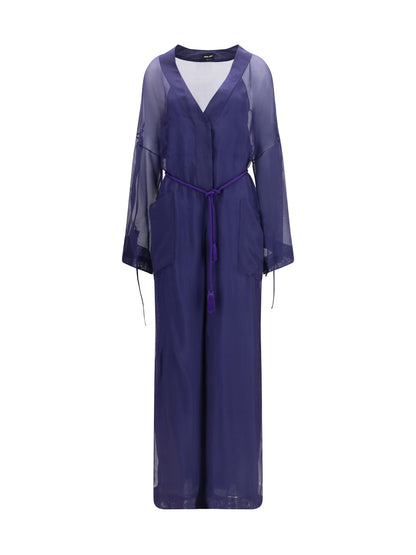 GIORGIO ARMANI Viscose and silk gauze Jumpsuit