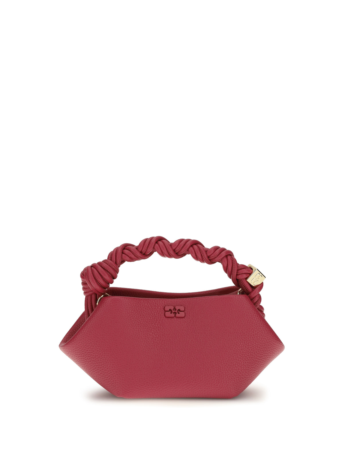 Ganni Bou Handbag in grained leather - Persian Red