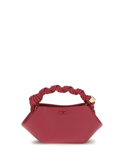 Ganni Bou Handbag in grained leather - Persian Red