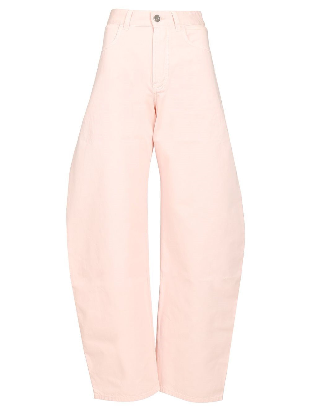 AlaïA Rounded Denim Trousers - Rose