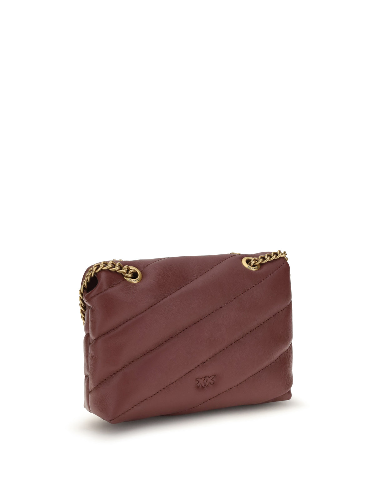 Pinko Love Baby Shoulder Bag - Ribes Intenso-Antique Gold