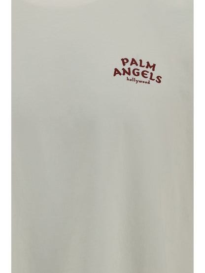 Palm Angels Palm Drift Back Over T-shirt - Off White - Red