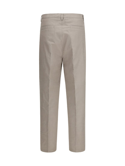 BRUNELLO CUCINELLI Tailored Pants in cotton with belt loops
