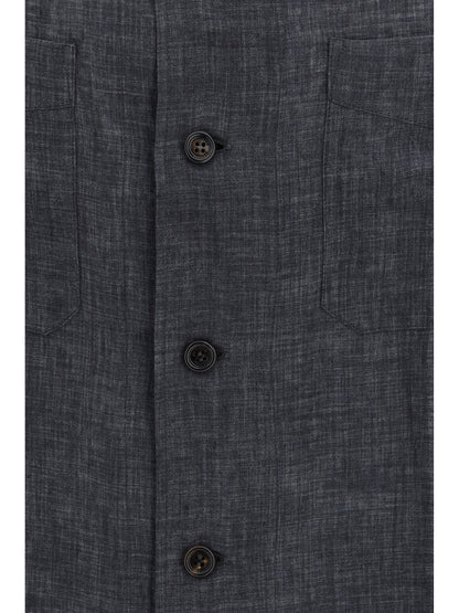 BRUNELLO CUCINELLI Pocket linen Shirt
