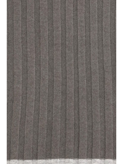 Brunello Cucinelli Cashmere Scarf - Army Washed+Ciottolo