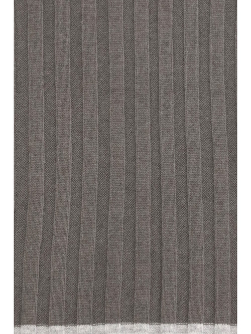 Brunello Cucinelli Cashmere Scarf - Army Washed+Ciottolo