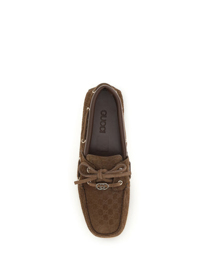 GUCCI Suede boat Loafers