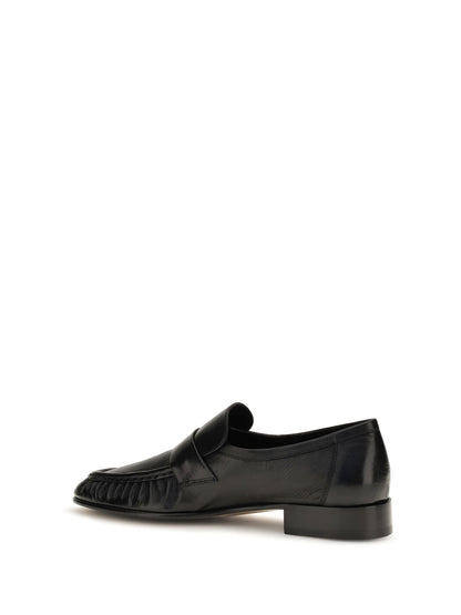 The Row Soft suede Loafers - Black