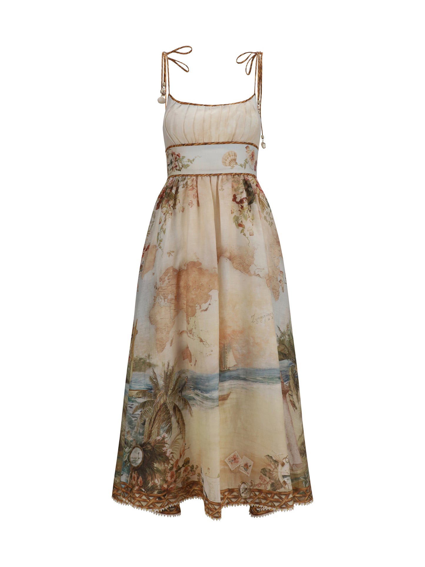 ZIMMERMANN Mahon linen corset Dress
