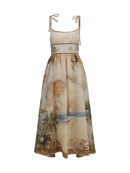 ZIMMERMANN Mahon linen corset Dress