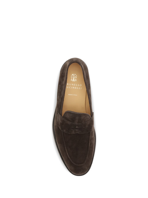 Brunello Cucinelli Suede leather Loafers - Moka