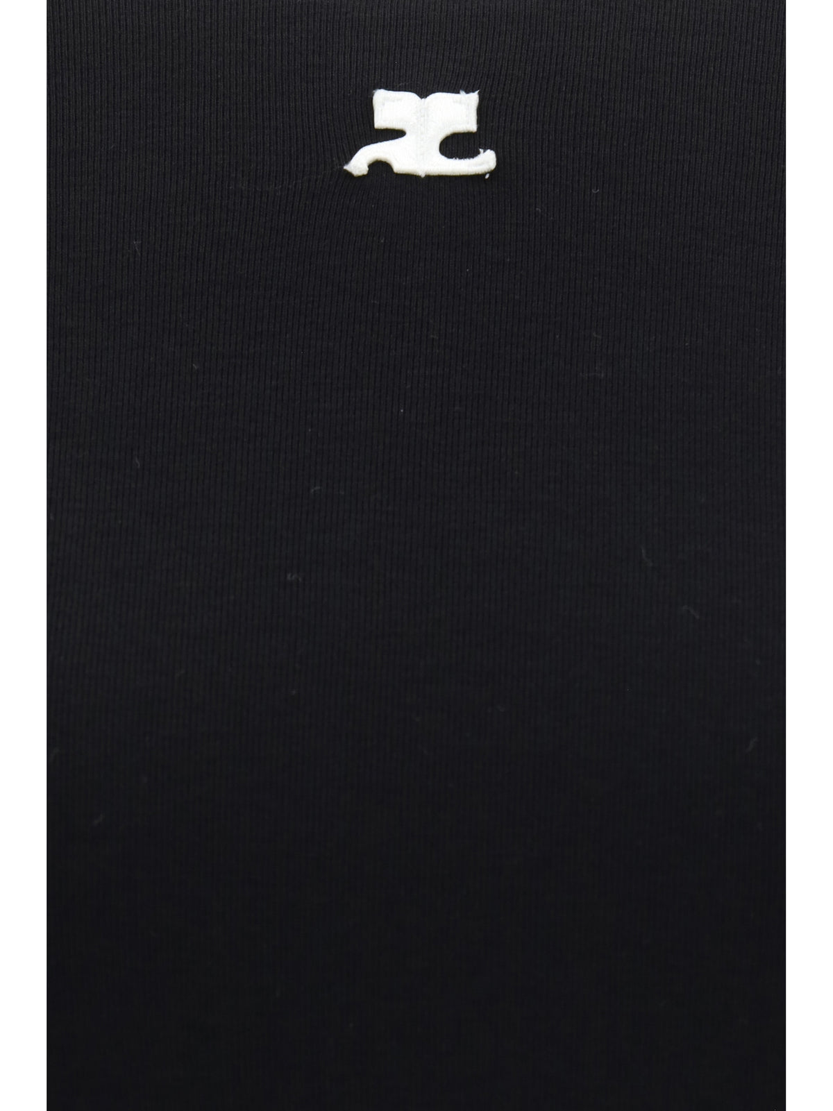 Courrèges Logo T-shirt - Black/Heritage White