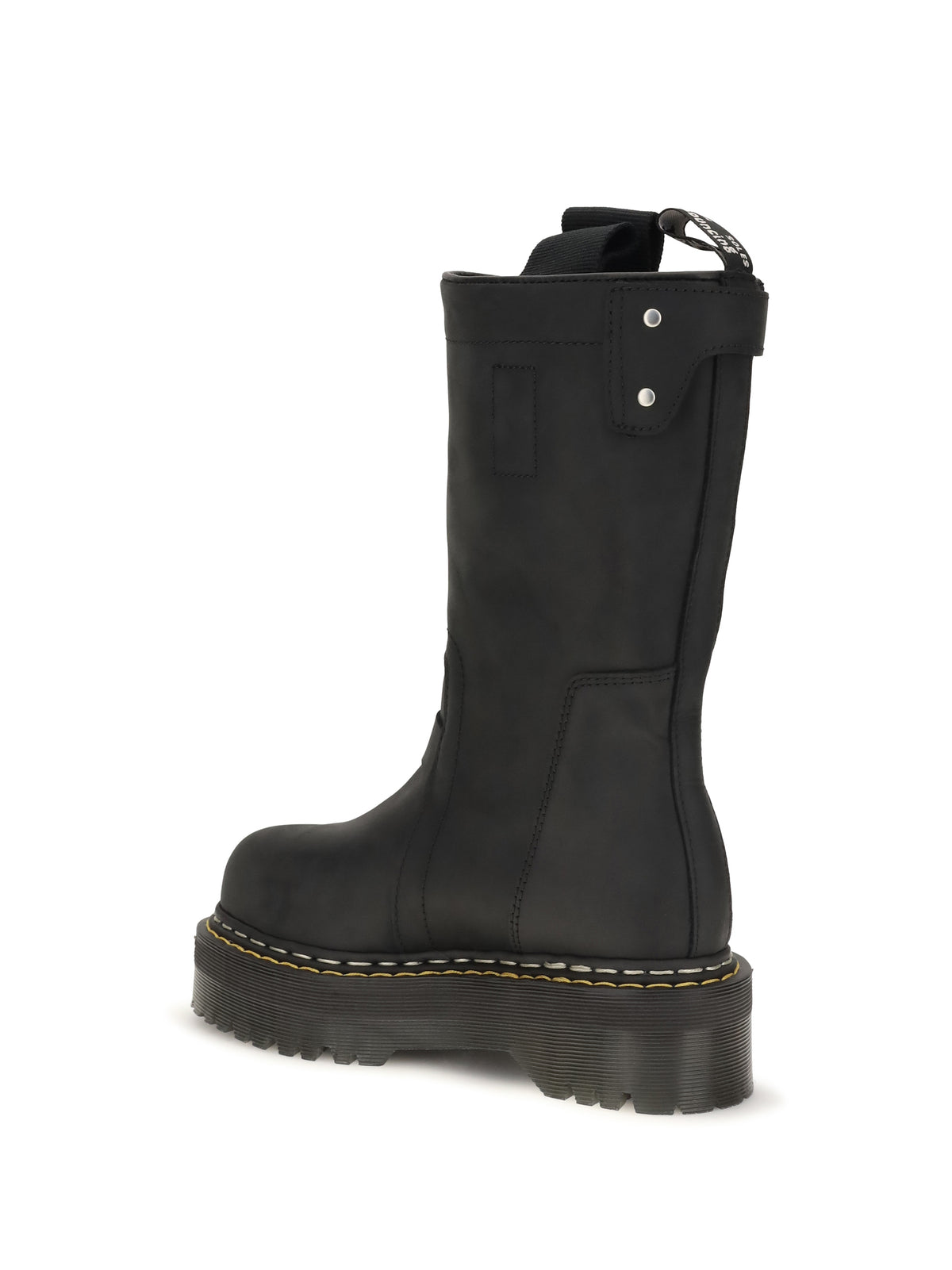 Rick Owens Quad Sole Pull On Boots - Black