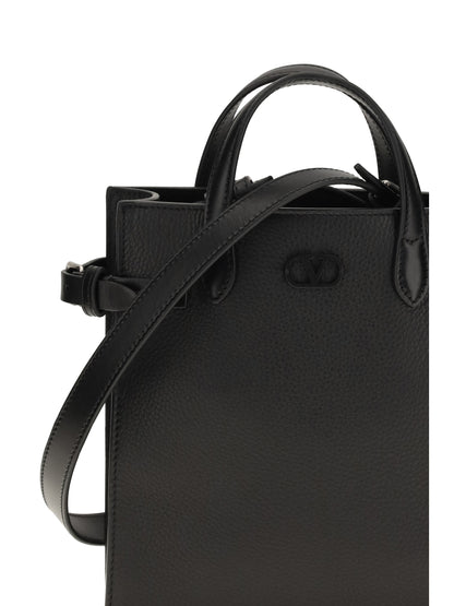 Valentino Garavani Small Antibes grainy leather Handbag - Black