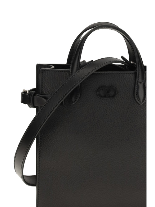 Valentino Garavani Small Antibes grainy leather Handbag - Black