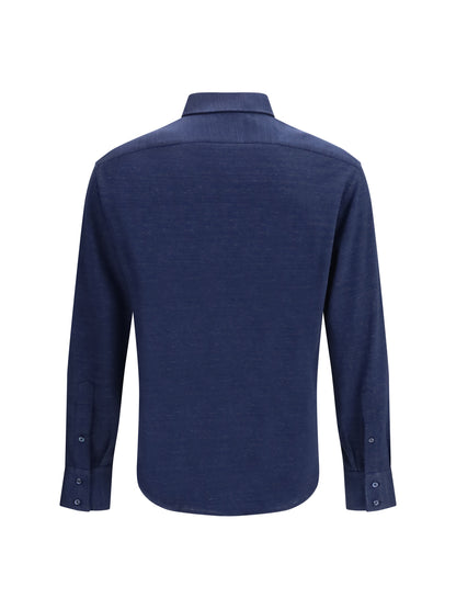 BRUNELLO CUCINELLI Linen and cotton knit Shirt