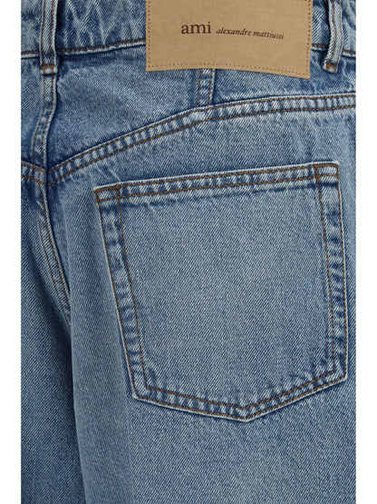 Ami Paris Balloon Jeans in denim - Bleu Used