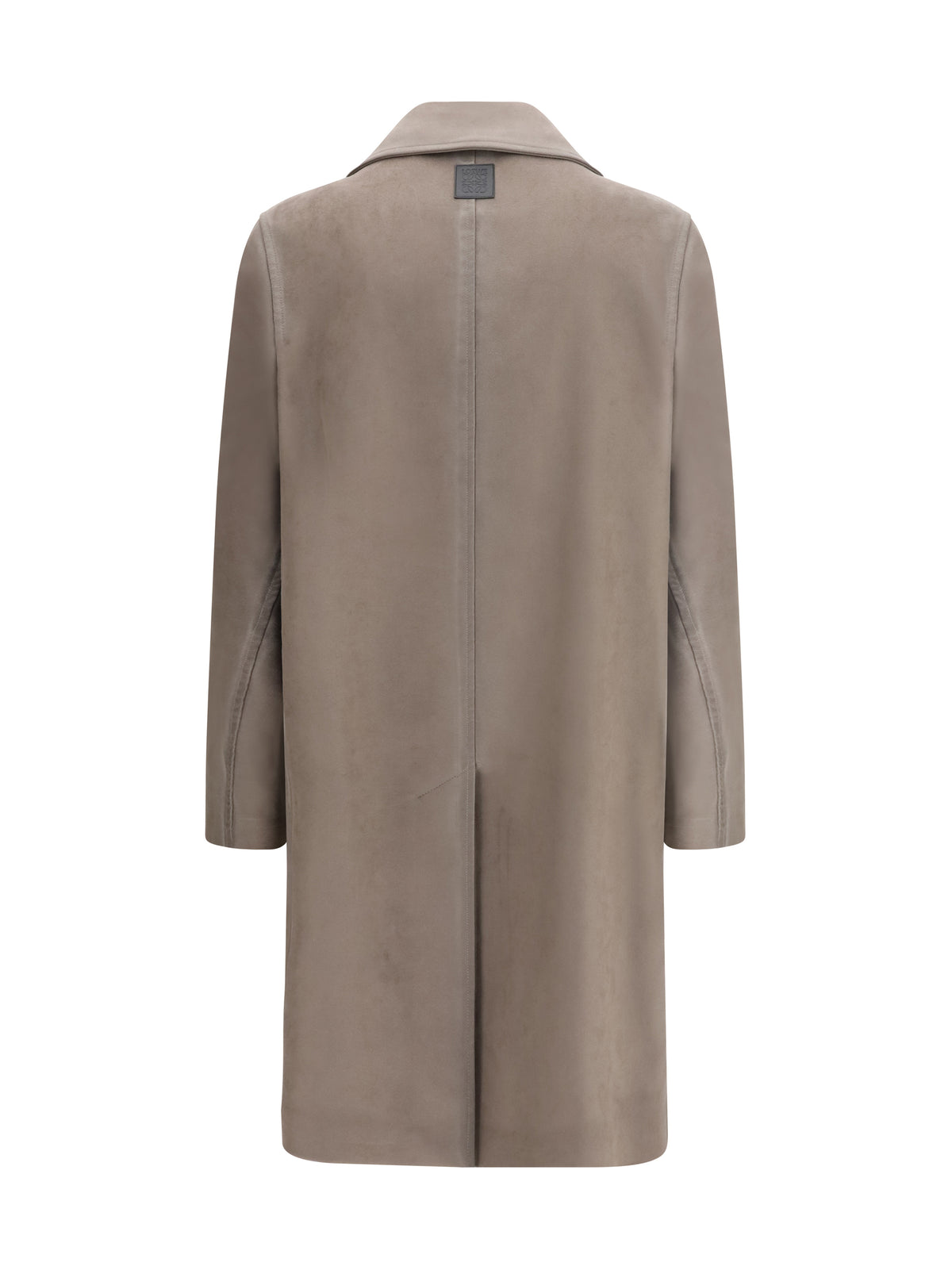 Loewe Single-breasted brushed cotton-blend fustian Coat - Khaki Brown
