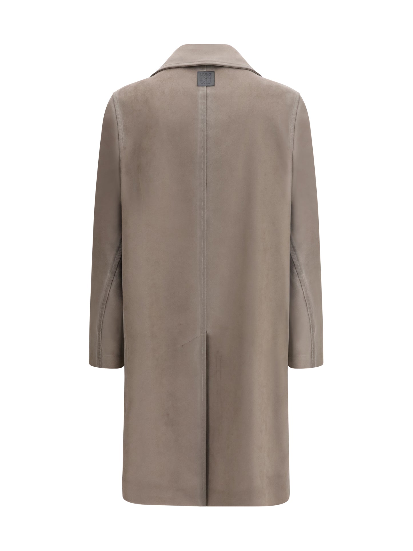 LOEWE Single-breasted brushed cotton-blend fustian Coat