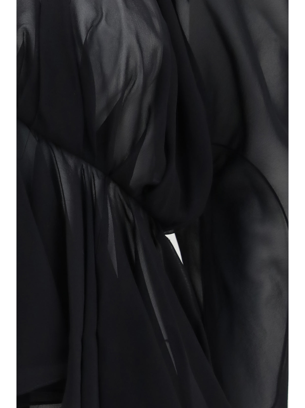 Khaite Tylar Draped V-Neck Top - Black