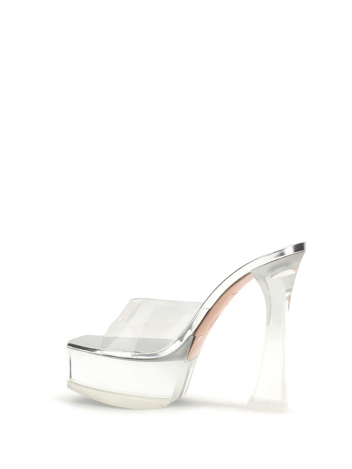 Amina Muaddi Dalida Plateau Sandals - Transparent Pvc