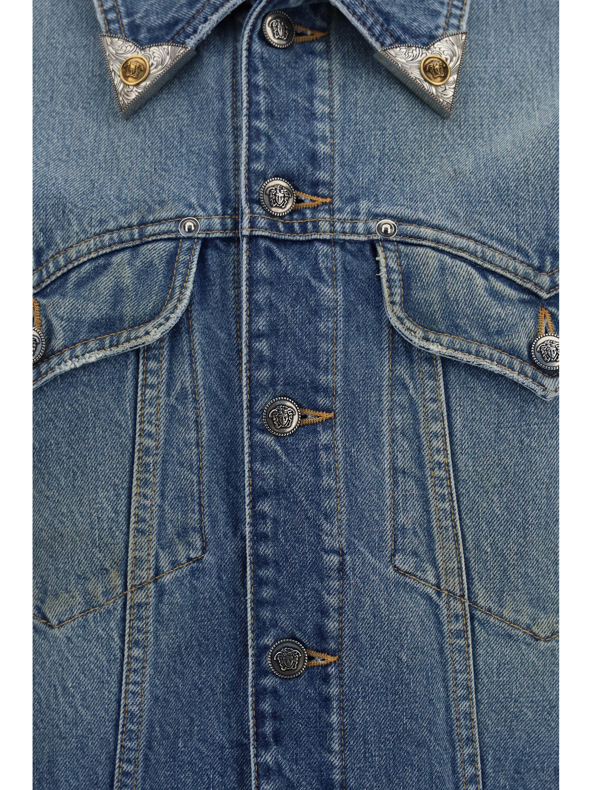 Versace Stonewashed denim Jacket - Medium Blue