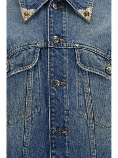 Versace Stonewashed denim Jacket - Medium Blue