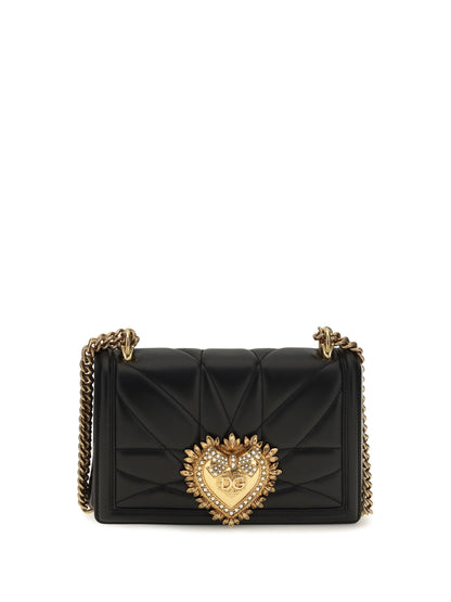 Dolce & Gabbana Medium Devotion matelassé nappa Shoulder Bag - Black