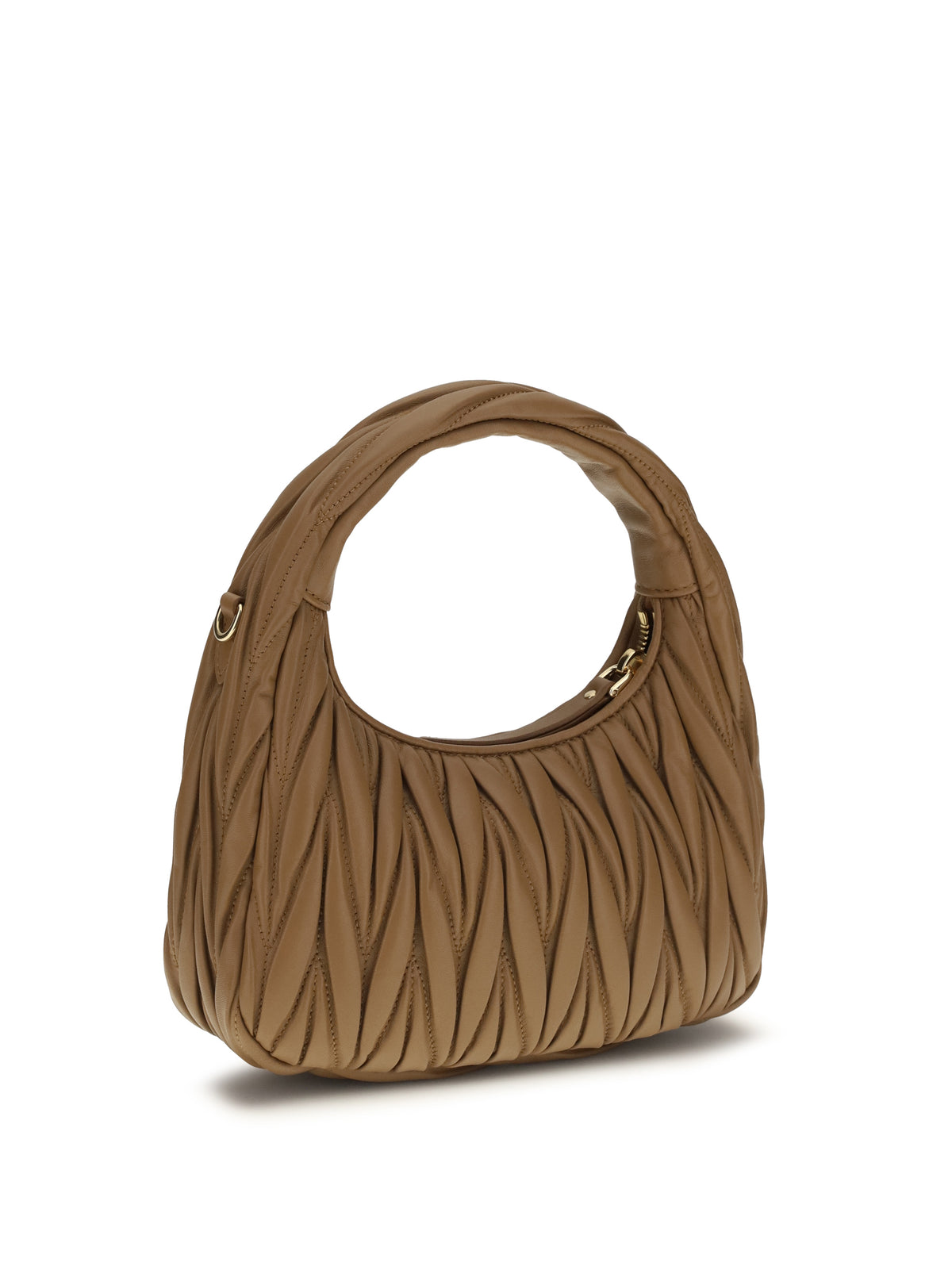 Miu Miu Wandler Hobo Handbag - Caramel