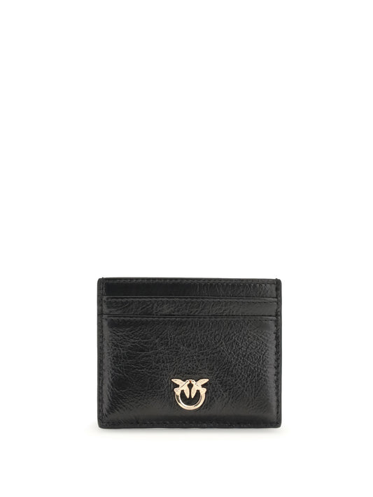PINKO Shiny leather Card Holder