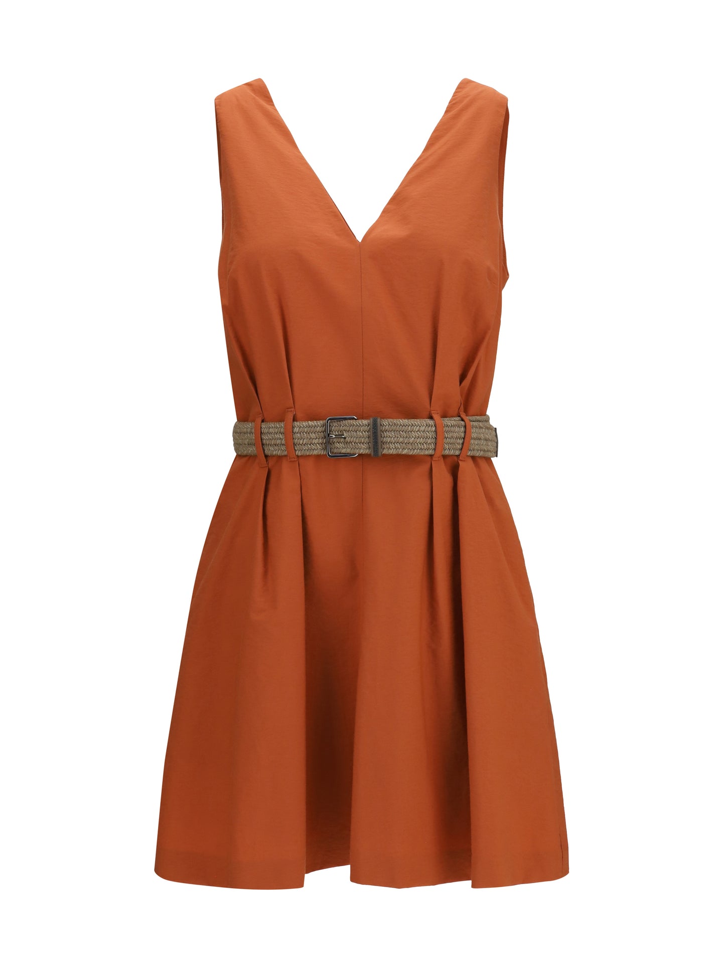 BRUNELLO CUCINELLI Pleated Dress with rope belt